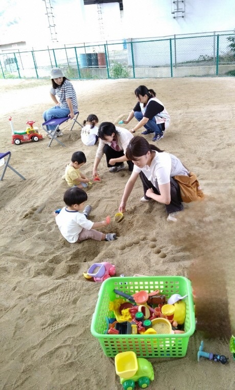 おそとでほっぺ(のばと公園）砂場